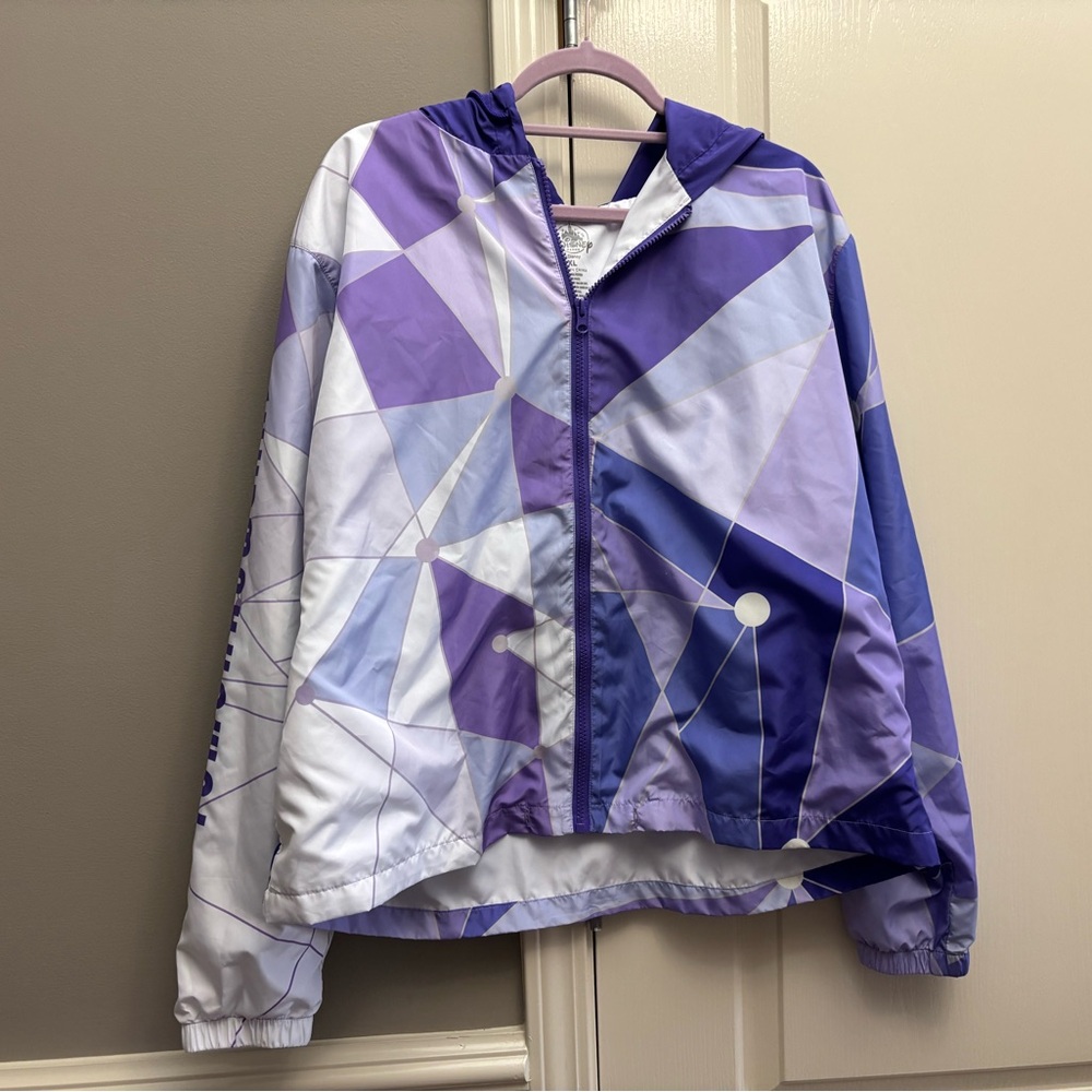 Factory imperfection- Disney Parks Tomorrowland Purple Wall windbreaker